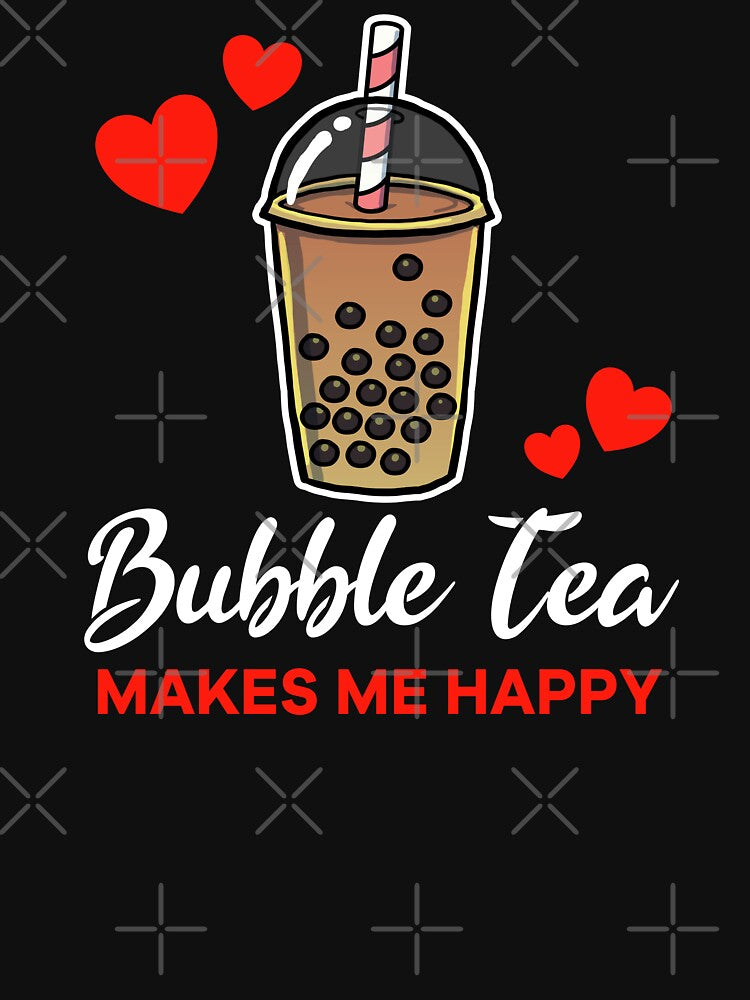 Bubble Tea makes me happy saying by jonmlam T-Shirts, Hoodie, Sweatshirt | BlankRebels.com (Image 3)