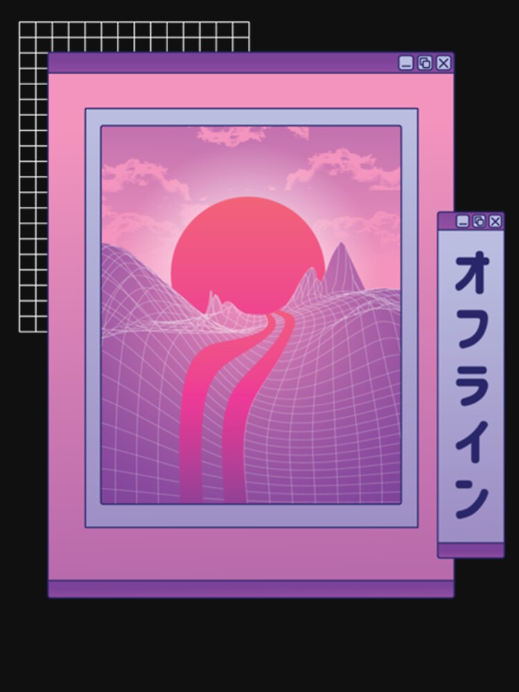 Vaporwave Sunset by Millie Hunter T-Shirts, Hoodie, Sweatshirt | BlankRebels.com (Image 3)