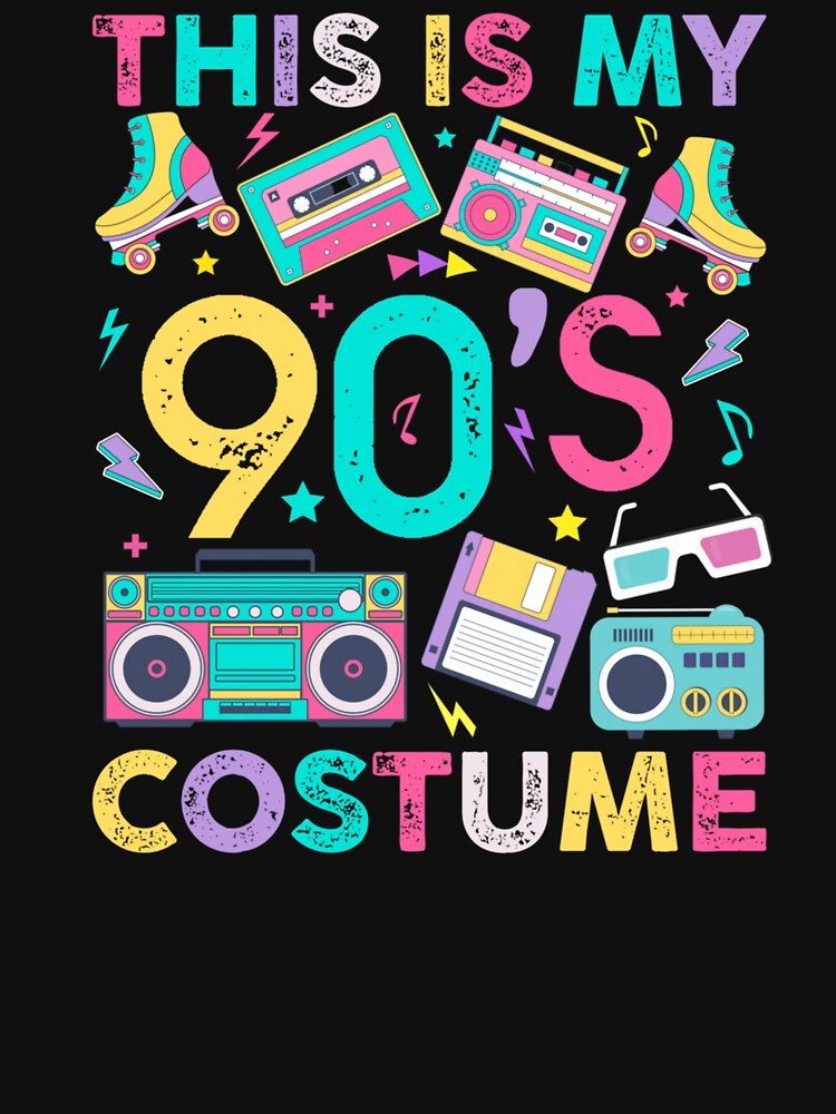 This Is My 90s Costume Vintage Style by krystalRomanart T-Shirts, Hoodie, Sweatshirt | BlankRebels.com (Image 3)