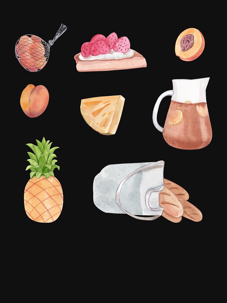 Watercolor grocery- cottagecore aesthetic by Hoetoons T-Shirts, Hoodie, Sweatshirt | BlankRebels.com (Image 3)