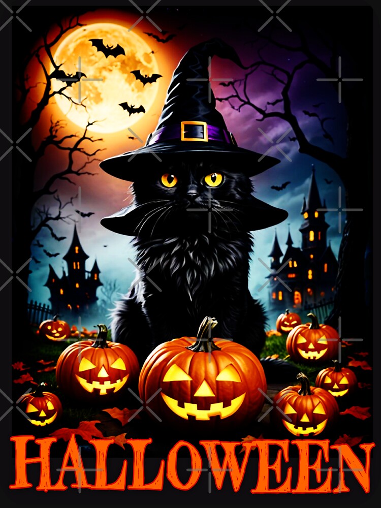 Black Cat hallowen by Seventonix T-Shirts, Hoodie, Sweatshirt | BlankRebels.com (Image 3)