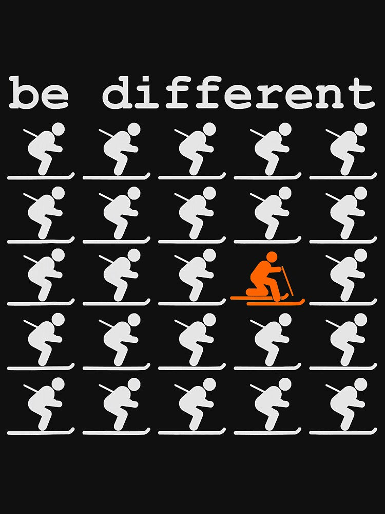 Telemark Ski Be Different Free Heel by HoardingYT T-Shirts, Hoodie, Sweatshirt | BlankRebels.com (Image 3)