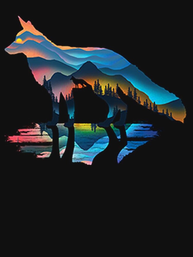 Mountain Fox by pirategraphic3 T-Shirts, Hoodie, Sweatshirt | BlankRebels.com (Image 3)