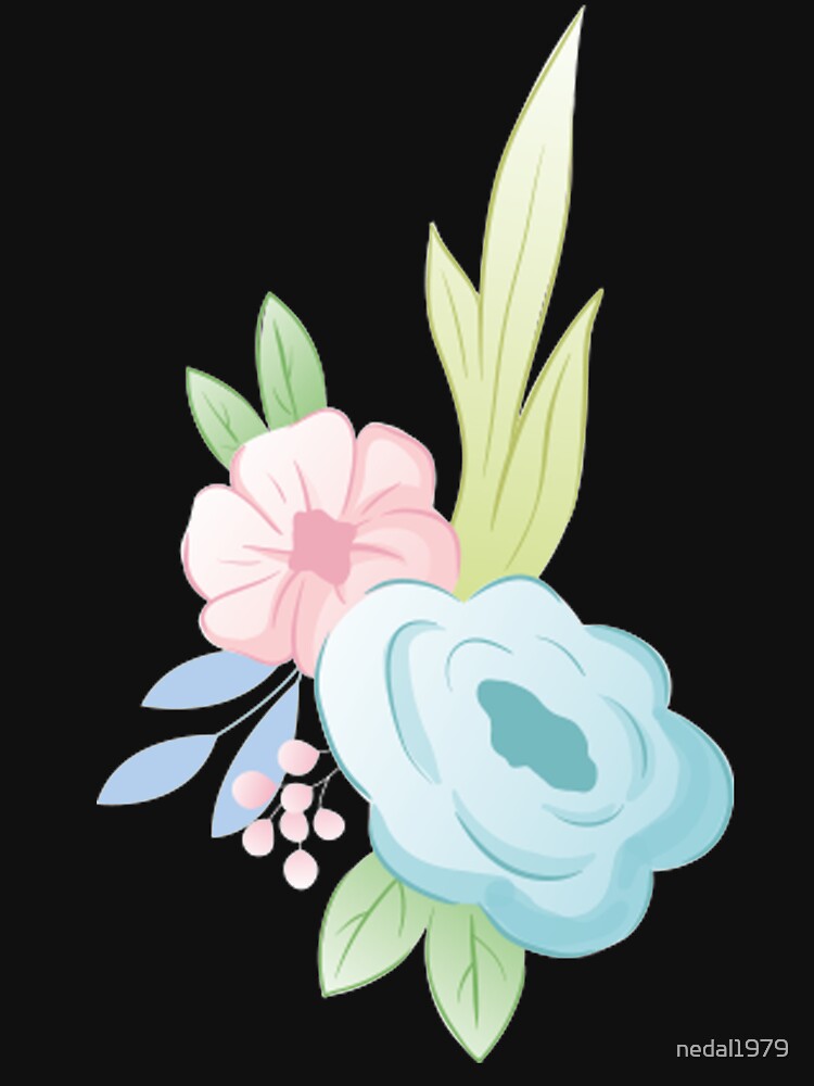 cute flower watercolor by nedal1979 T-Shirts, Hoodie, Sweatshirt | BlankRebels.com (Image 3)