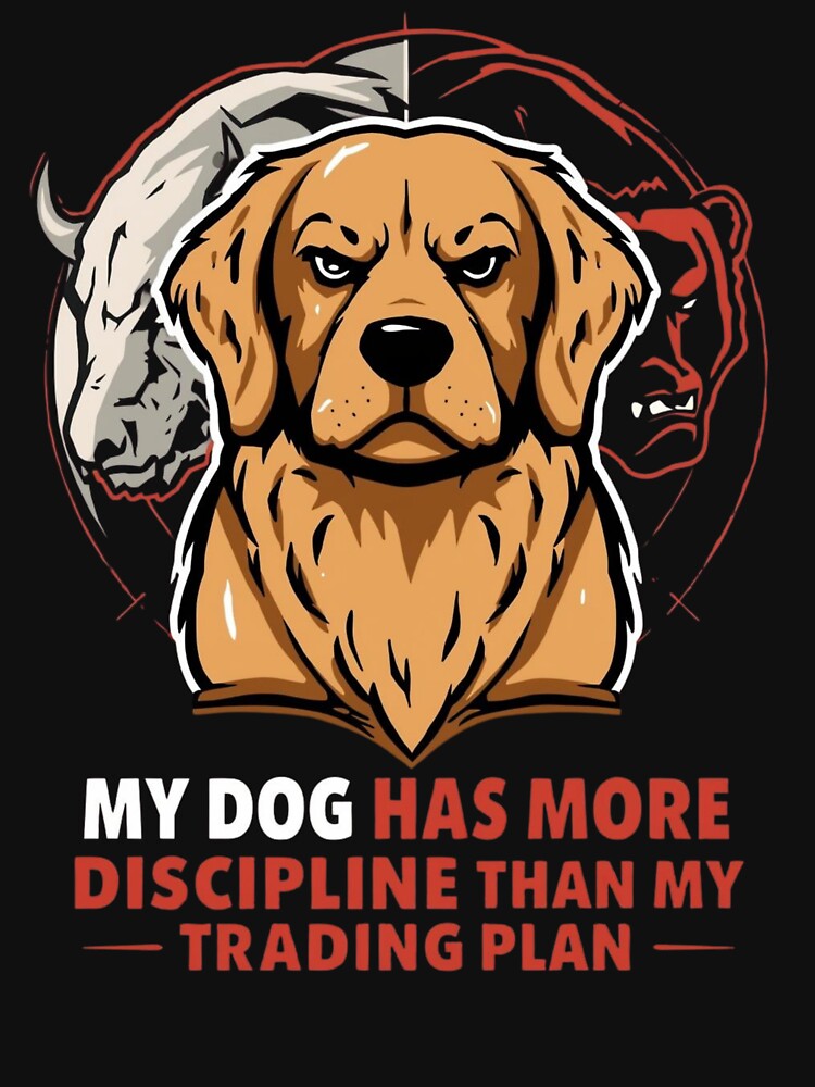 My Dog Has More Discipline Than My Trading Plan – Funny Trader Dog Shirt by Kovrika Hoodie, Sweatshirt (Image 3)