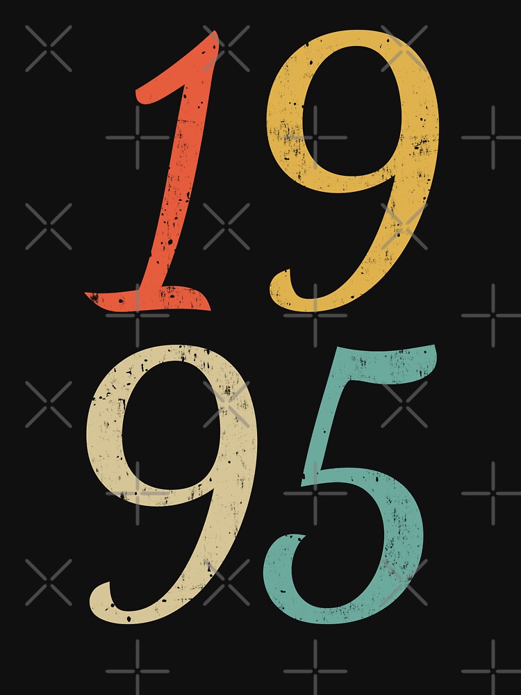 Classic Vintage Style 1995 Birthday Distressed by MSA-42 T-Shirts, Hoodie, Sweatshirt | BlankRebels.com (Image 3)