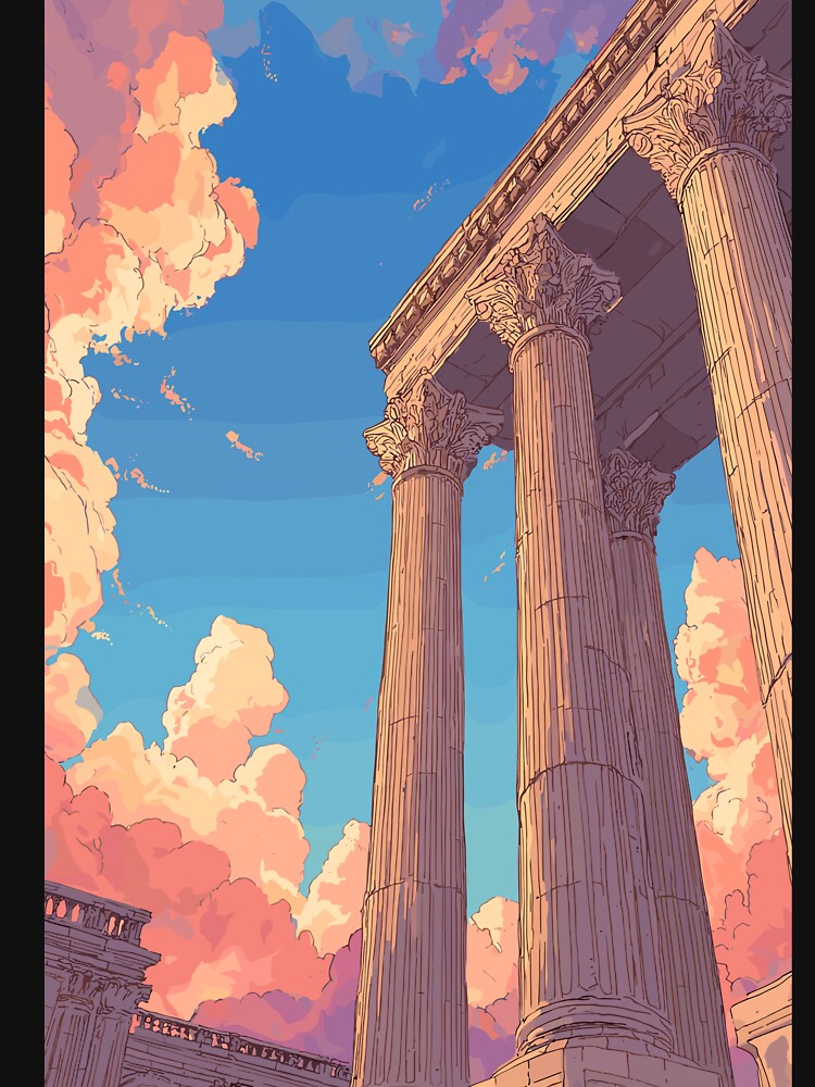 Grand Neoclassical Stately Columns Light Academia by bapupa T-Shirts, Hoodie, Sweatshirt | BlankRebels.com (Image 3)