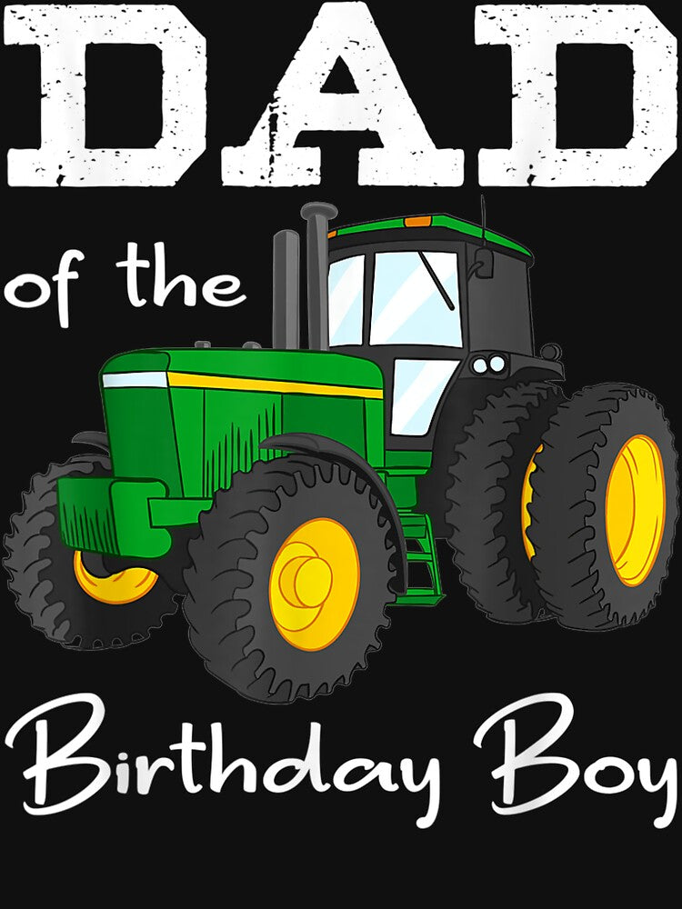 Dad Of The Birthday Boy Tractor Farm Party Tee by BlakenKart Hoodie, Sweatshirt | BlankRebels.com (Image 3)
