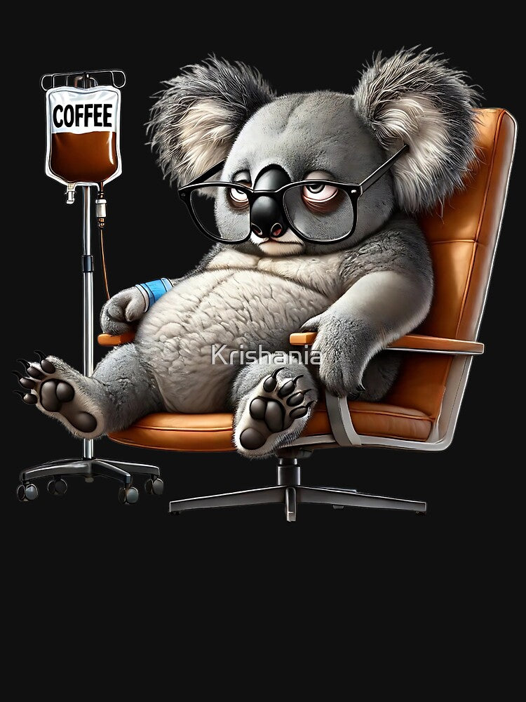 Funny Koala IV Coffee Drink Animal Lover by Kimberley King Art  King Art T-Shirts, Hoodie, Sweatshirt (Image 3)