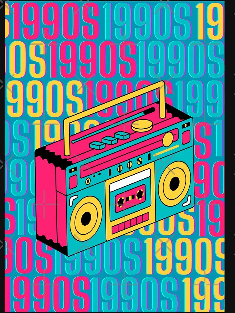 1990s retro design 1 - Teal Background by PunjabanJatti T-Shirts, Hoodie, Sweatshirt | BlankRebels.com (Image 3)