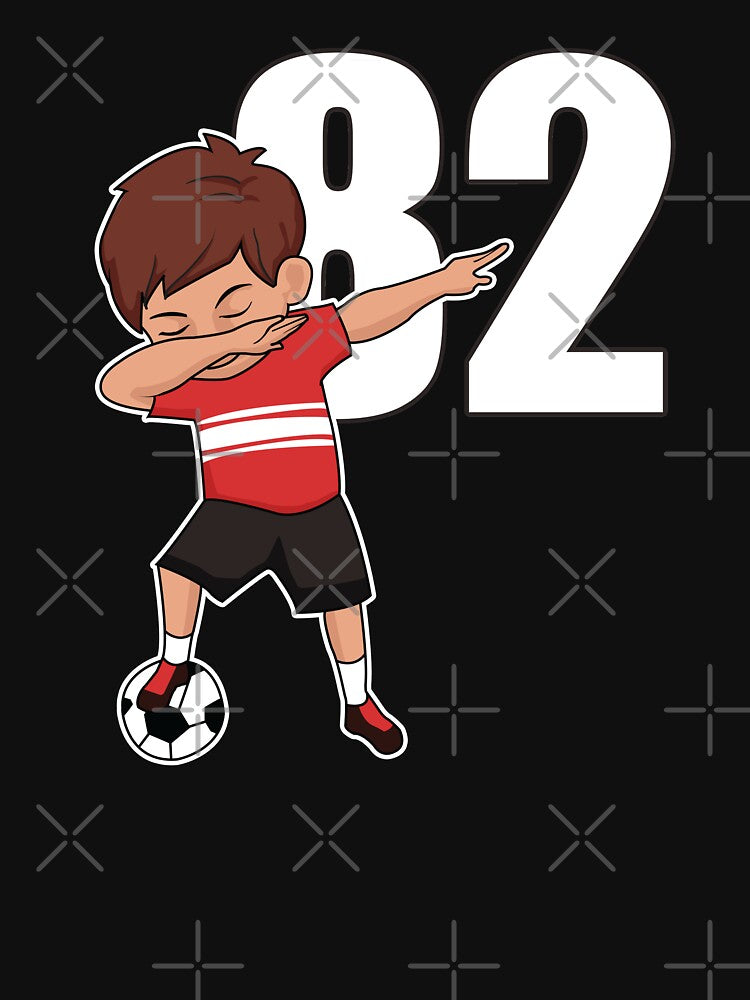 Awesome Soccer Player Number 82 Soccer Athlete Athletic Sports Team by VollLaser
