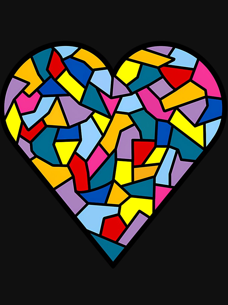 DID OSDD Awareness Ribbon Heart Pattern by vvvfwove26 T-Shirts, Hoodie, Sweatshirt | BlankRebels.com (Image 3)