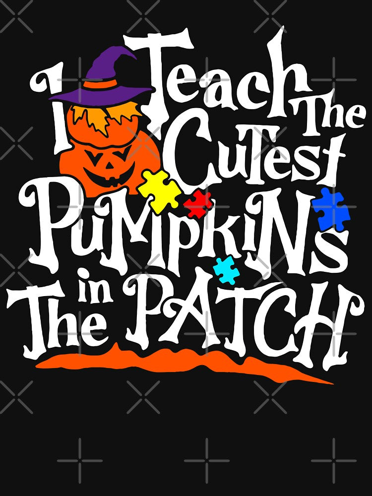 I Teach the Cutest Pumpkins in the Patch for Autism Awareness Teacher by Mixture-DESIGN T-Shirts, Hoodie,... (Image 3)