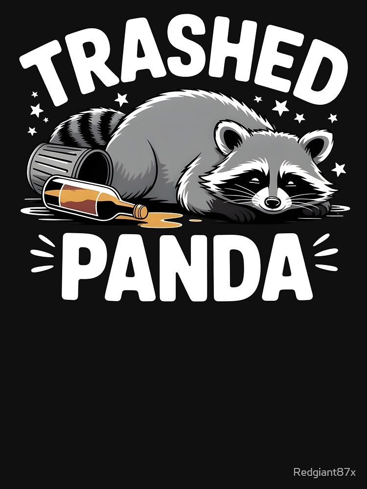 Trashed Panda Drunk Raccoon – Funny Animal Chaos Meme by Redgiant87x T-Shirts, Hoodie, Sweatshirt | BlankRebels.com (Image 3)