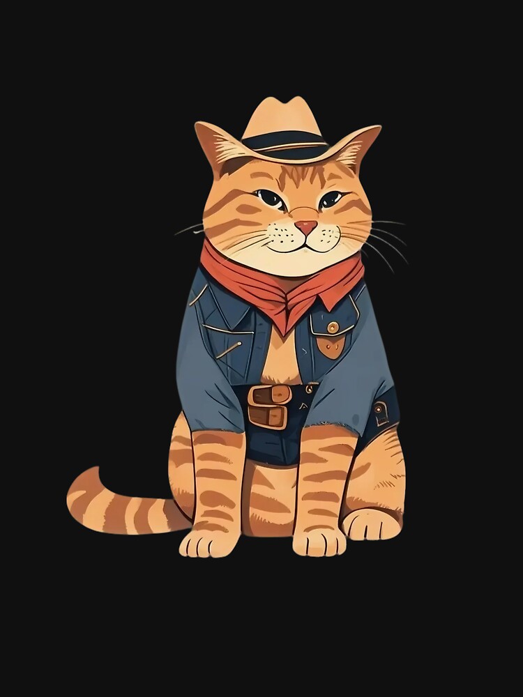 Cowboy Cat by Raymond-Walts T-Shirts, Hoodie, Sweatshirt | BlankRebels.com (Image 3)