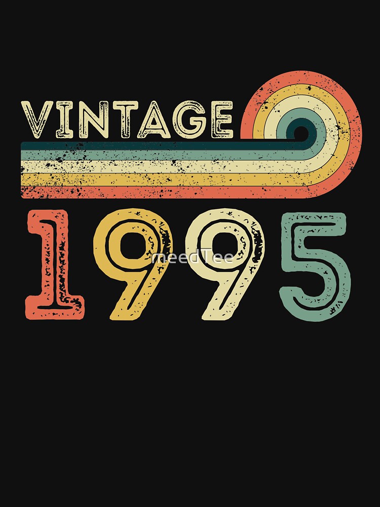 Vintage 1995 26th Birthday - Born in 1995 by meedTee T-Shirts, Hoodie, Sweatshirt | BlankRebels.com (Image 3)