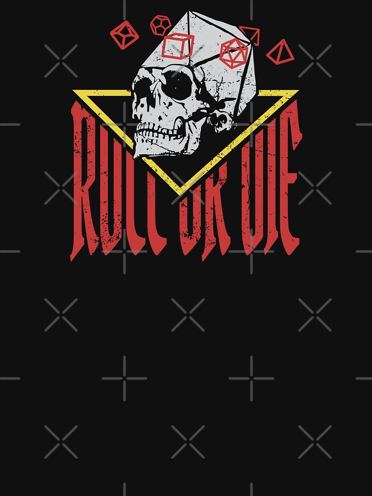 Roll Or Die DnD Dice Skull by DnlDesigns T-Shirts, Hoodie, Sweatshirt | BlankRebels.com (Image 3)