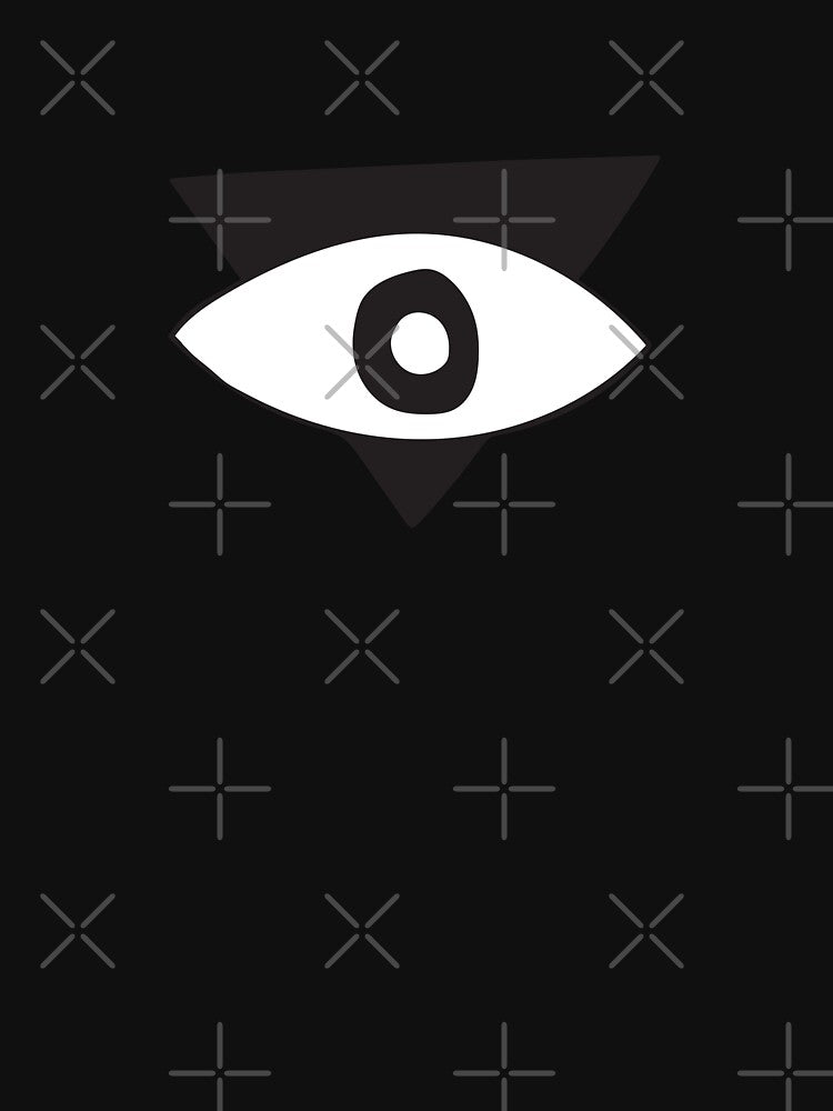 Black Evil Eye Triangle "Power" by Mystikaa T-Shirts, Hoodie, Sweatshirt | BlankRebels.com (Image 3)