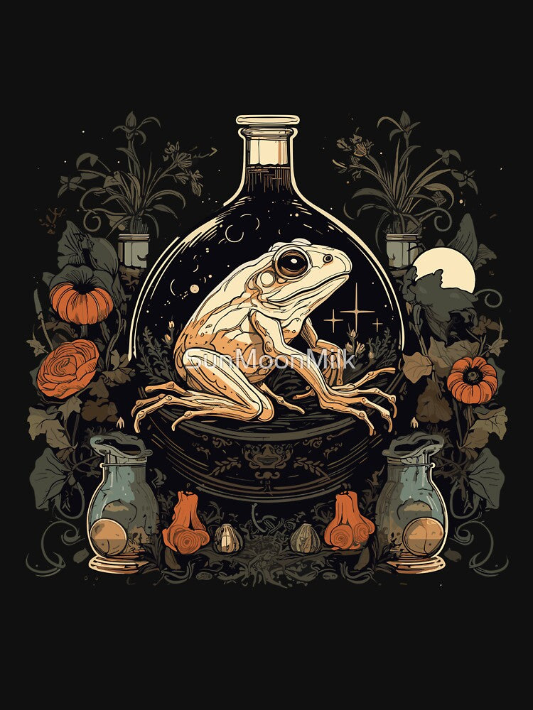 Dark academia frog by SunMoonMilk T-Shirts, Hoodie, Sweatshirt | BlankRebels.com (Image 3)