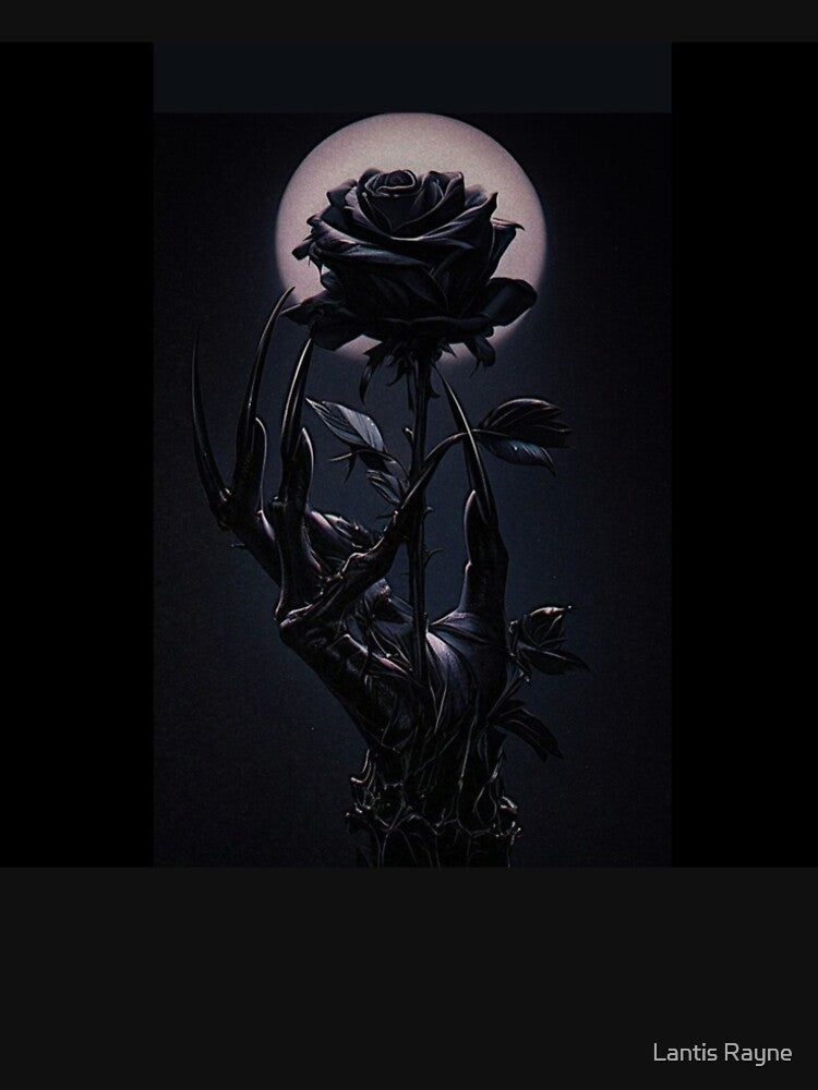 Midnight Bloom – The Black Rose of Eternity by Lantis Rayne T-Shirts, Hoodie, Sweatshirt | BlankRebels.com (Image 2)