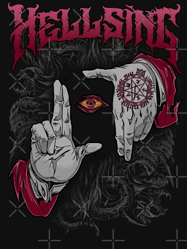 Hellsing Dark Gothic Art by Tokyo Retro T-Shirts, Hoodie, Sweatshirt | BlankRebels.com (Image 3)
