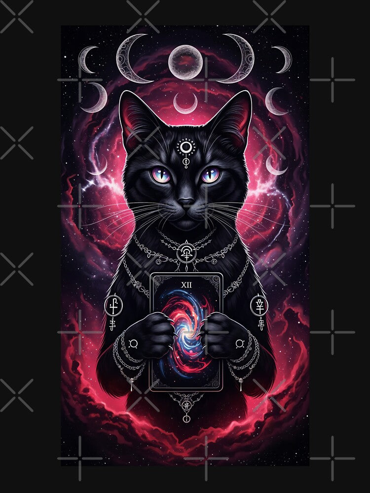 Gothic Tarot Cat Dark Fantasy by Pluto ⭐️ T-Shirts, Hoodie, Sweatshirt | BlankRebels.com (Image 3)