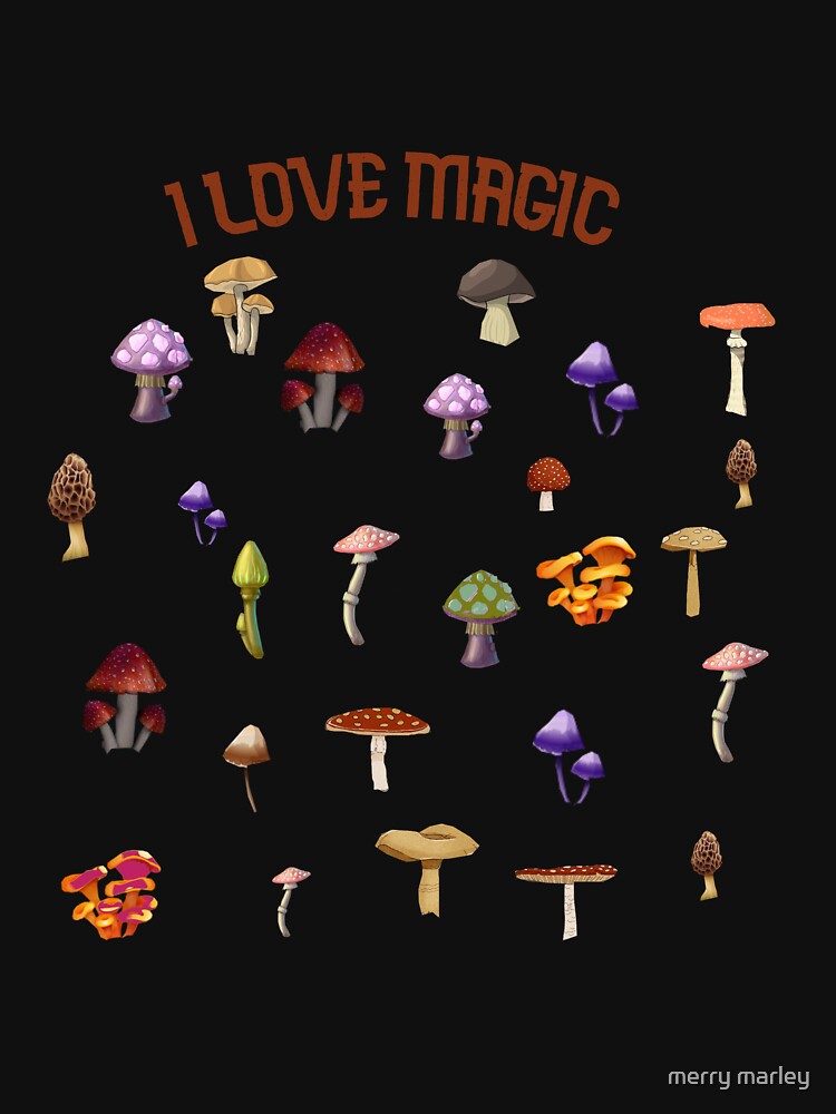 Psychedelic Mushroom T Shirt Toadstool Mycology Fungi by merry marley Hoodie, Sweatshirt | BlankRebels.com (Image 3)