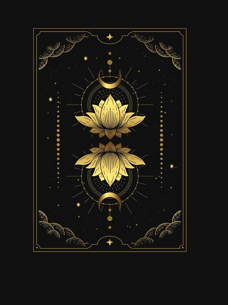 Tarot moon lotus flower by taaddison50 T-Shirts, Hoodie, Sweatshirt | BlankRebels.com (Image 3)