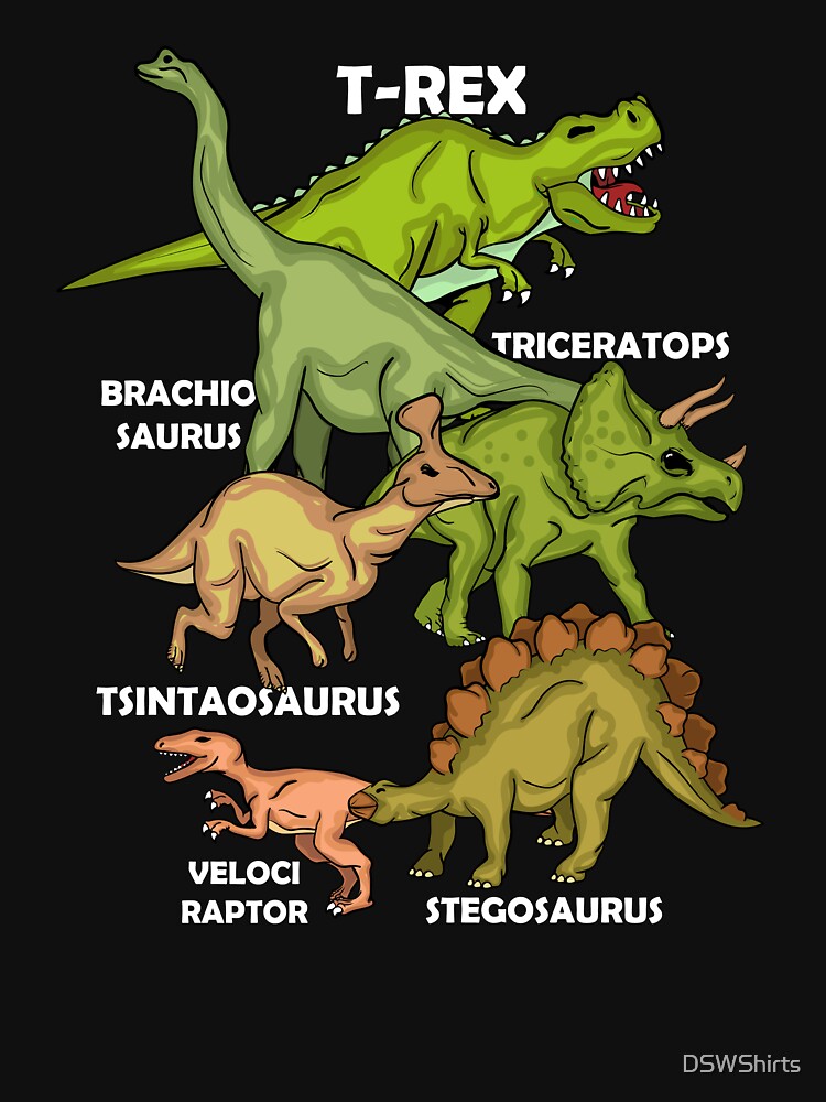 Dinosaur Species Gifts Kids T Rex Dinosaur by DSWShirts T-Shirts, Hoodie, Sweatshirt | BlankRebels.com (Image 3)