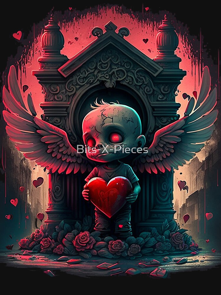 Macabre Gothic Valentines Day Merchandise Cherubs of you Dreams other Darkly Romantic Gift Ideas by... (Image 3)
