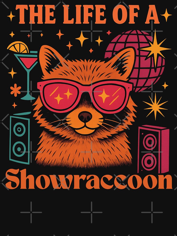 The Life of a Showraccoon Cute Party Girl Sunglasses y2k by love3617 T-Shirts, Hoodie, Sweatshirt | BlankRebels.com (Image 3)