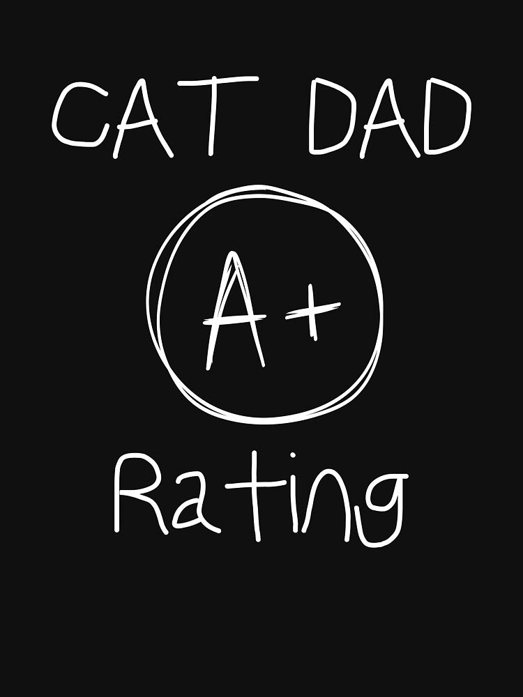 Cat Dad A+ Rating Shirt, Cat Father Shirt by Sleepy Cat Design Hoodie, Sweatshirt | BlankRebels.com (Image 3)