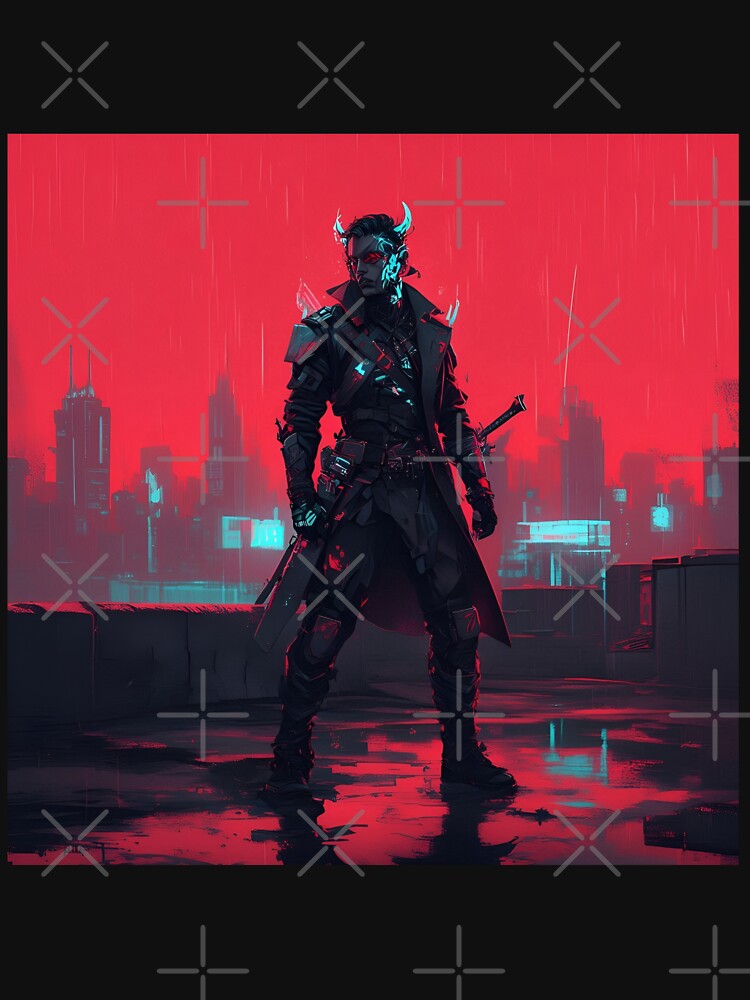 Cyberpunk demon hunter by RESToRAPTOR T-Shirts, Hoodie, Sweatshirt | BlankRebels.com (Image 3)