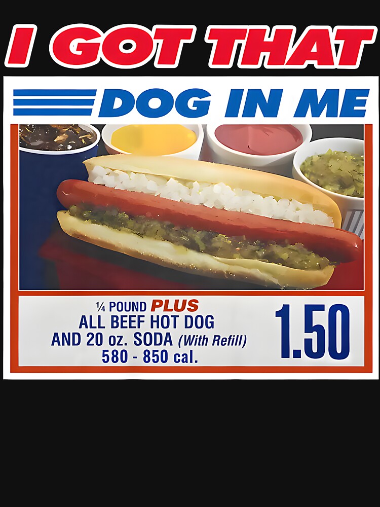 Retro Vintage I Got That Dog In Me Funny Hotdog Men Women by mjohnson9