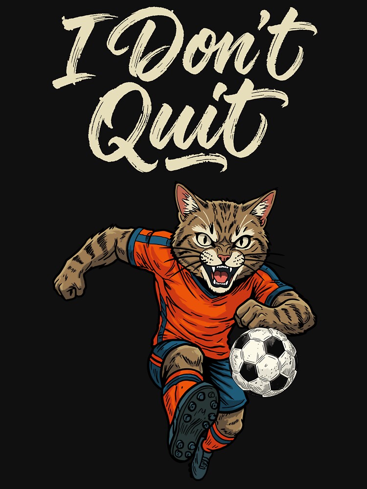 I Don’t Quit – Soccer Cat Power by CARPIO Creations