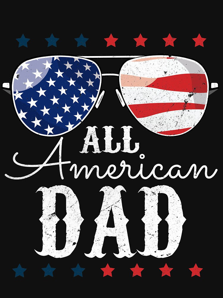 All American Dad 4th of July, 4th of july, american men, usa flag, Father Shirt by 88TShirt By i-Pap Hoodie,... (Image 3)