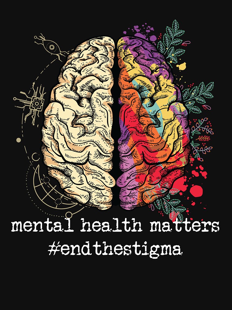 Mental Health Matters End The Stigma Mental Health Gear by DynamicDesign T-Shirts, Hoodie, Sweatshirt (Image 3)