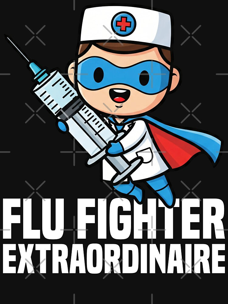 FLU FIGHTER EXTRAORDINAIRE - DOCTOR GIFT by KEF Custom T-Shirts, Hoodie, Sweatshirt | BlankRebels.com (Image 3)