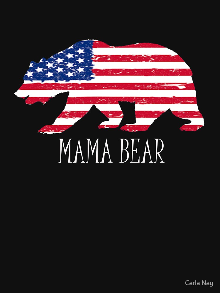 Mama Bear shirt Fitted Scoop Shirt by Carla Nay Hoodie, Sweatshirt | BlankRebels.com (Image 2)