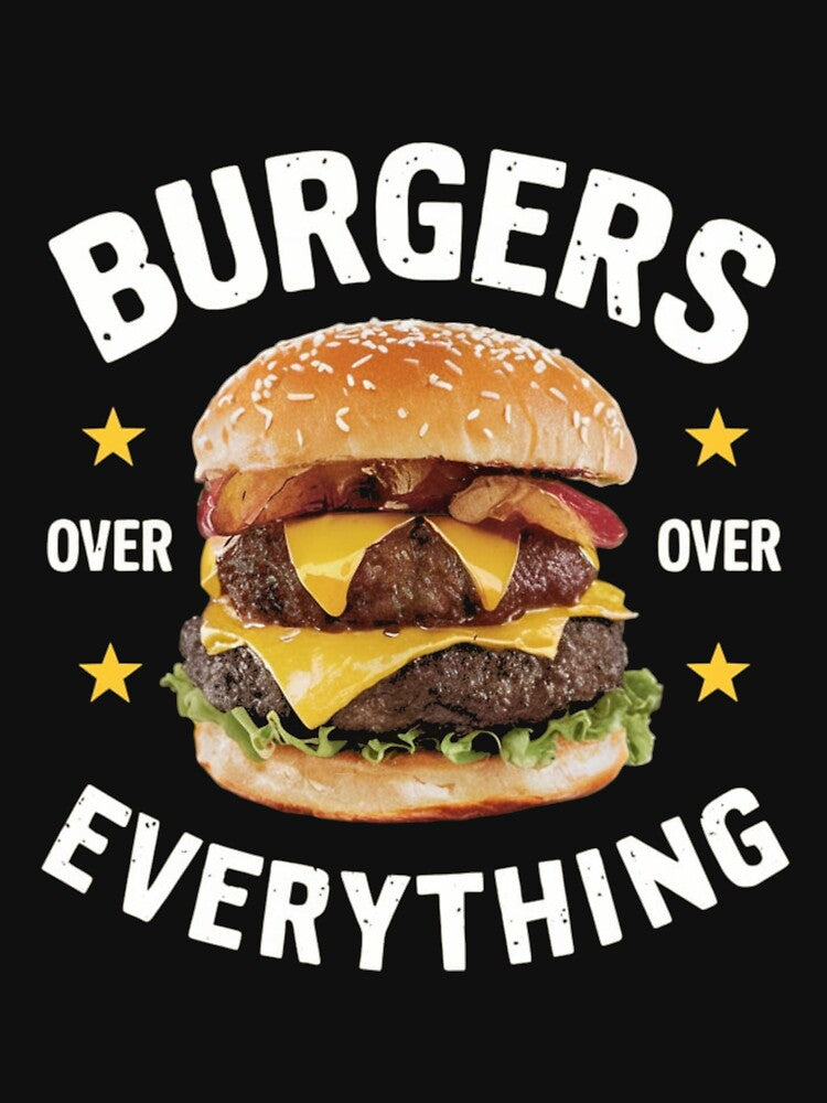 Burgers Over Everything Tee by Kuczyn Hoodie, Sweatshirt | BlankRebels.com (Image 3)