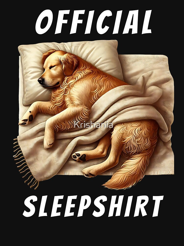Official Sleepshirt Golden Retriever Lover Dog Mom Dad by Kimberley King Art  King Art T-Shirts, Hoodie, Sweatshirt (Image 3)