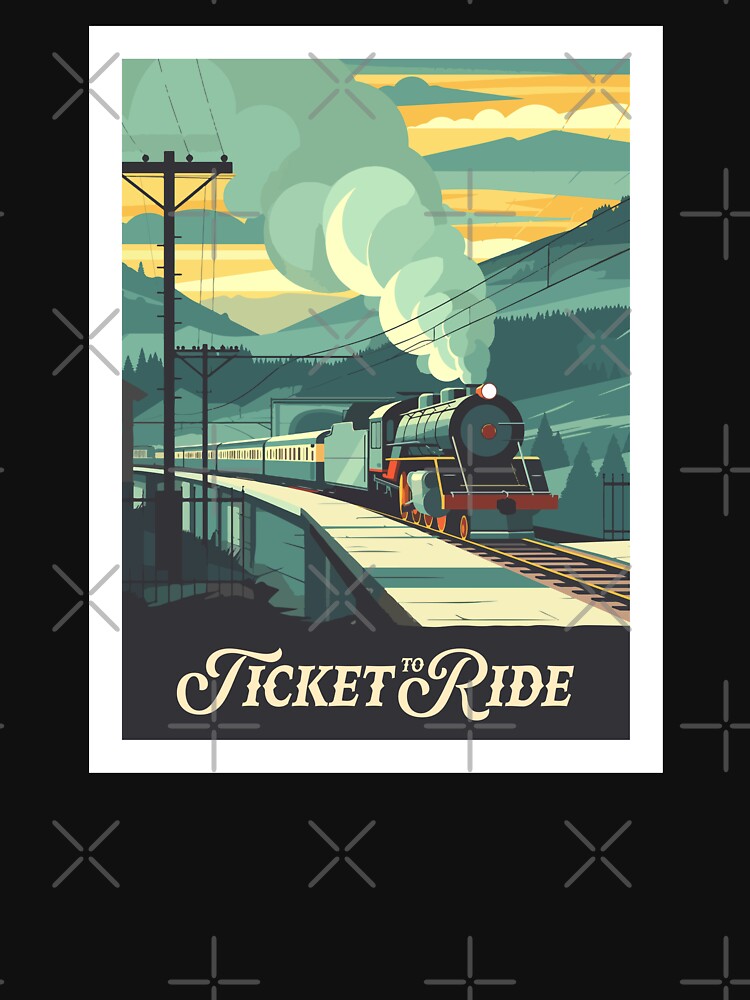 TICKET TO RIDE - Poster Inspired by Ticket to Ride / Retro Board Game Poster / Wall Art Print / Fantasy, Board... (Image 3)