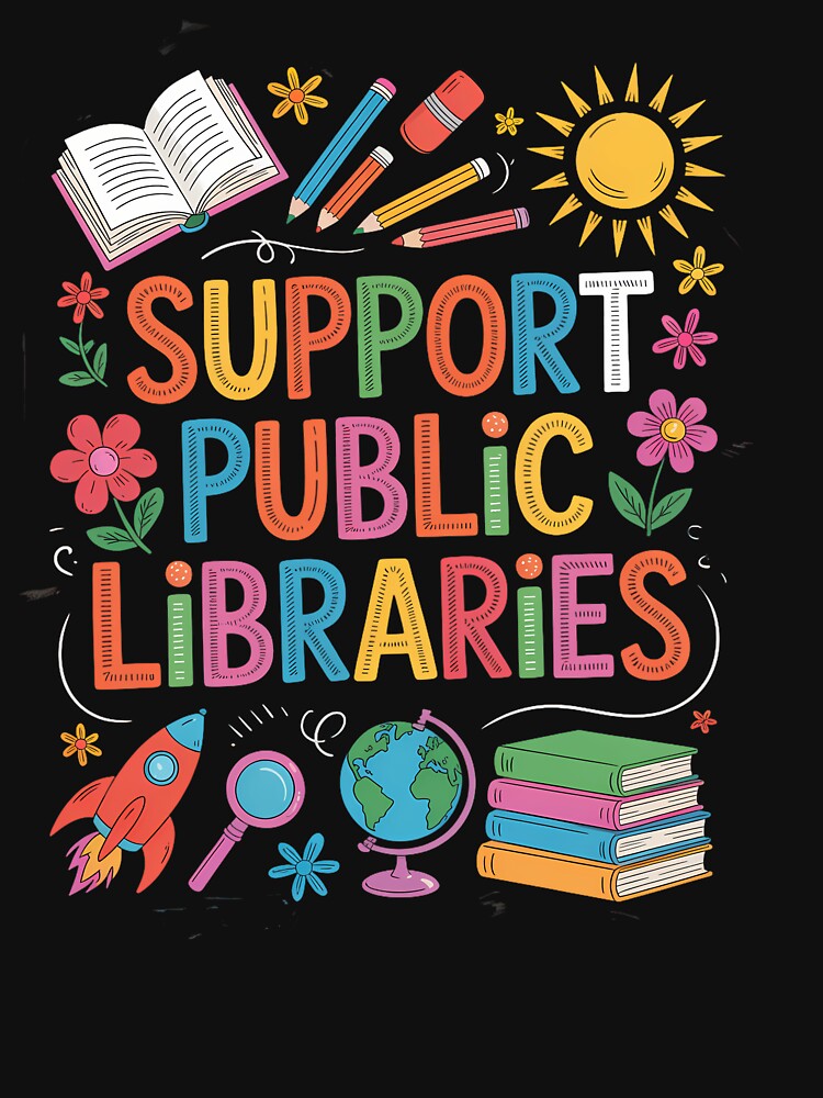 Book Lovers Support Library Bookworm by waislumekinwye T-Shirts, Hoodie, Sweatshirt | BlankRebels.com (Image 3)