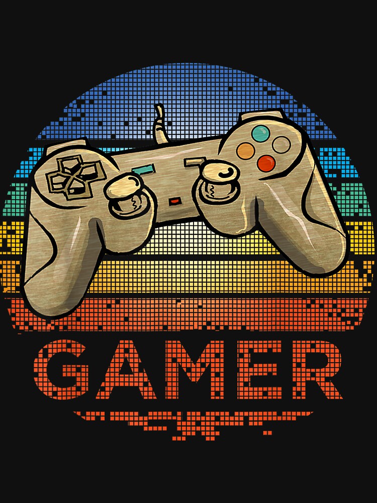 Retro GAMER Video Game Player Boys Girls Teen Kids Men Gift by SabrinaMRowe T-Shirts, Hoodie, Sweatshirt (Image 3)