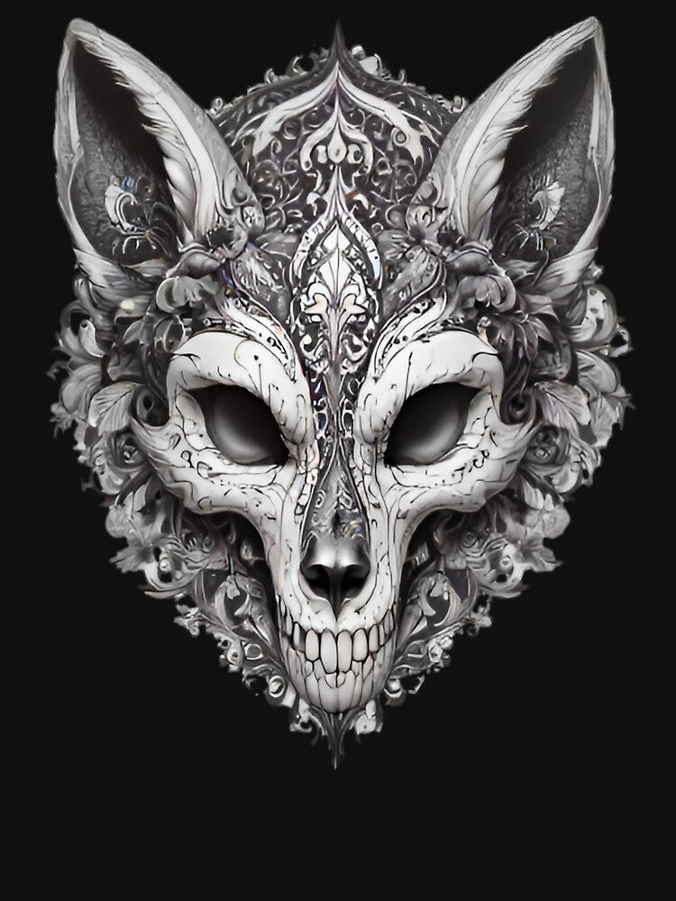 Gothic Fox Skull by Mr-Feniks-55 T-Shirts, Hoodie, Sweatshirt | BlankRebels.com (Image 3)