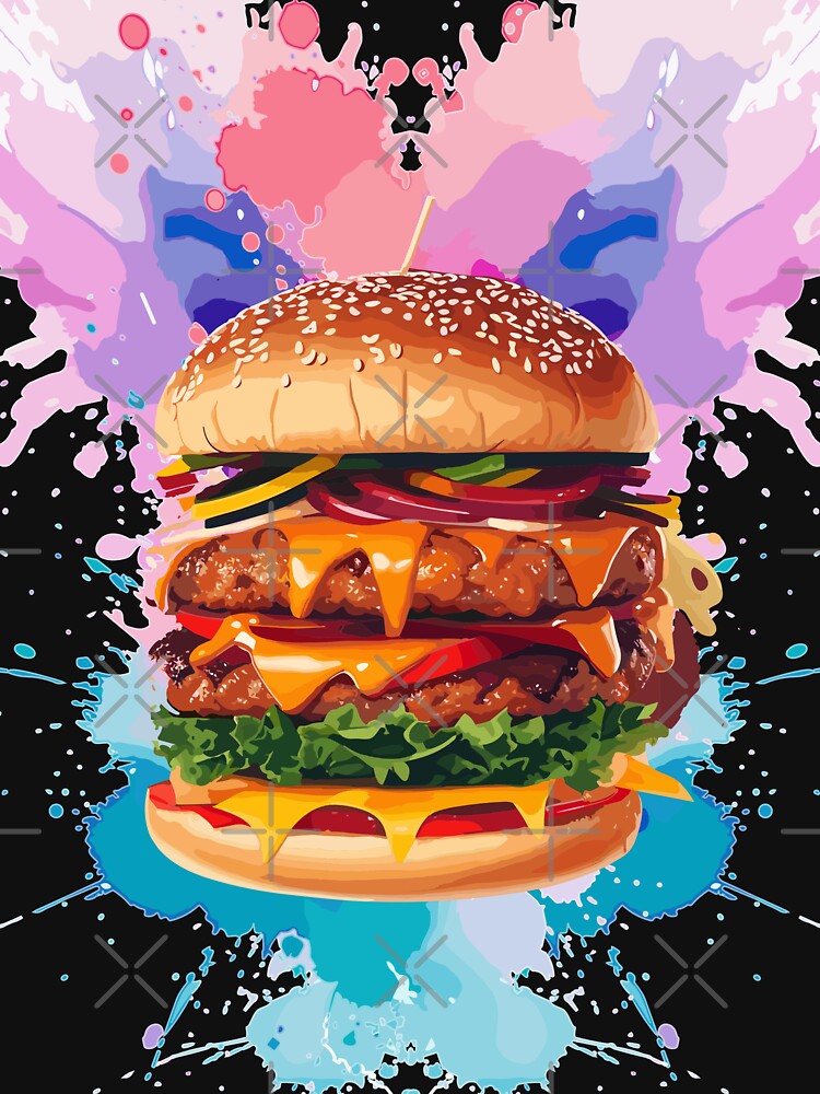 Double Combo Burger - Fast Food Favorite by FridPix T-Shirts, Hoodie, Sweatshirt | BlankRebels.com (Image 3)