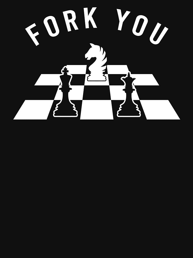 Chess Player Gift Fork You Funny Chess by The Junto Shop