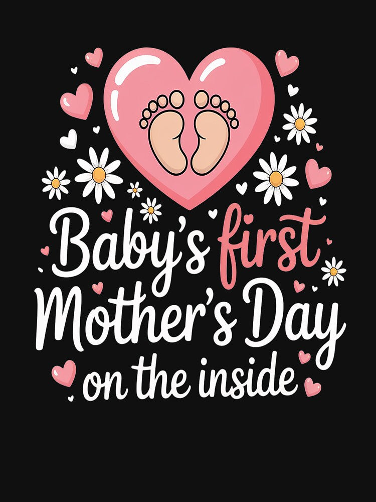 Baby's First Mother's Day On The Inside Pregnant Mom by Lucaseinar T-Shirts, Hoodie, Sweatshirt | BlankRebels.com (Image 3)