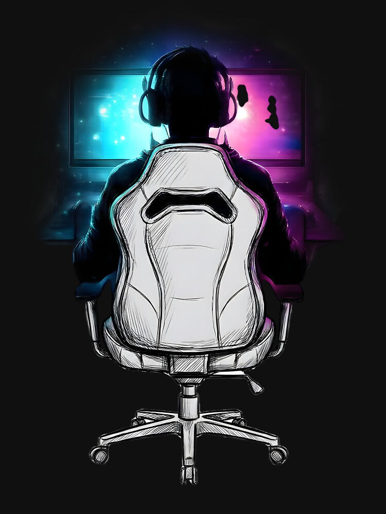 Night Mode Gamer – Neon Screen Glow Gaming Design by SoulenCify T-Shirts, Hoodie, Sweatshirt | BlankRebels.com (Image 3)