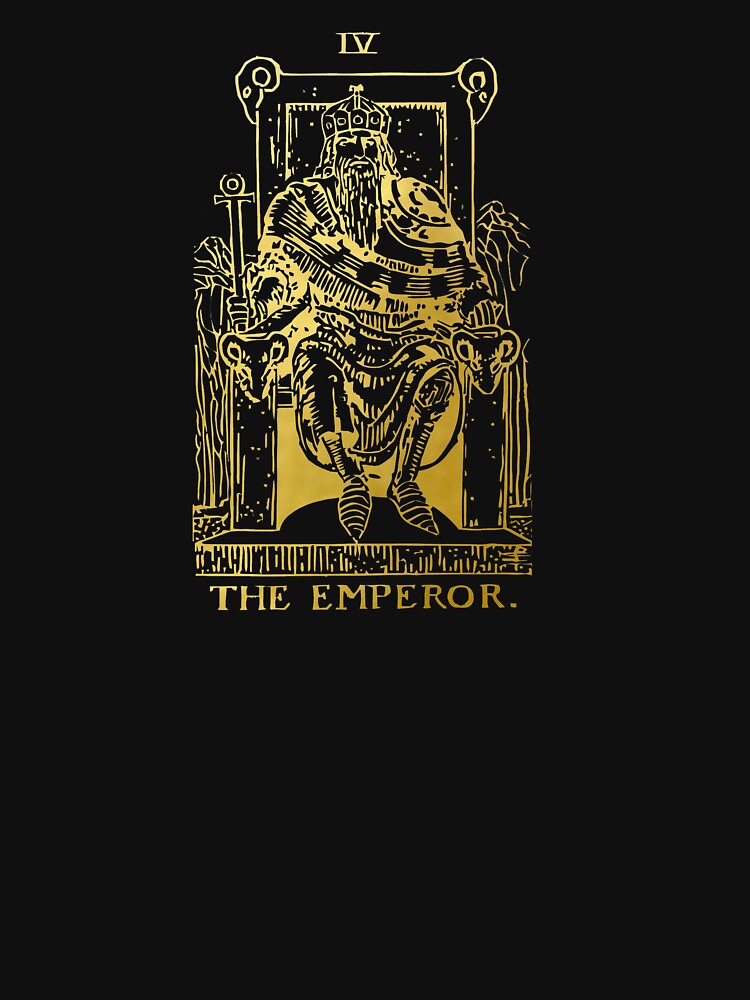 Tarot Card The Emperor Gold Deck by Michallandsberg T-Shirts, Hoodie, Sweatshirt | BlankRebels.com (Image 3)